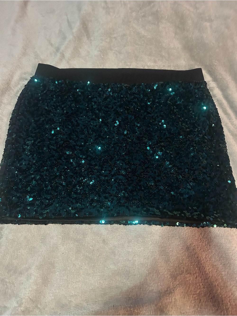 torrid Teal Sequin Mini Skirt
